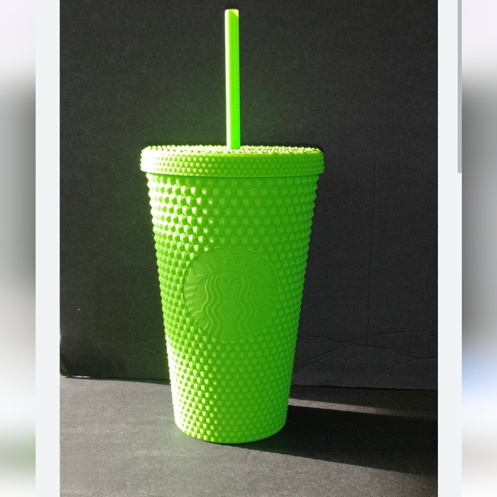 Starbucks Fall 2021 Neon Green Matte Studded Tumbler | 16oz Grande Slime 🎃